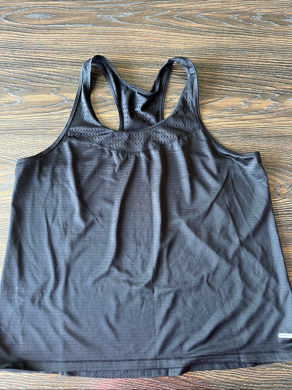 Athletic Works Black Racerback Muscle Tank